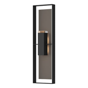 Hubbardton Forge - 302608-SKT-80-77-ZM0736 - Two Light Outdoor Wall Sconce - Shadow Box - Coastal Black