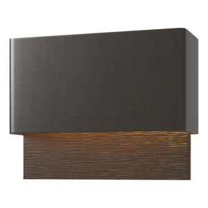 Hubbardton Forge - 302630-LED-14-14 - LED Outdoor Wall Sconce - Stratum - Coastal Oil Rubbed Bronze
