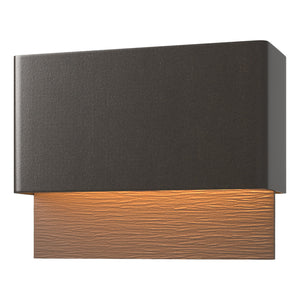 Hubbardton Forge - 302630-LED-14-75 - LED Outdoor Wall Sconce - Stratum - Coastal Oil Rubbed Bronze