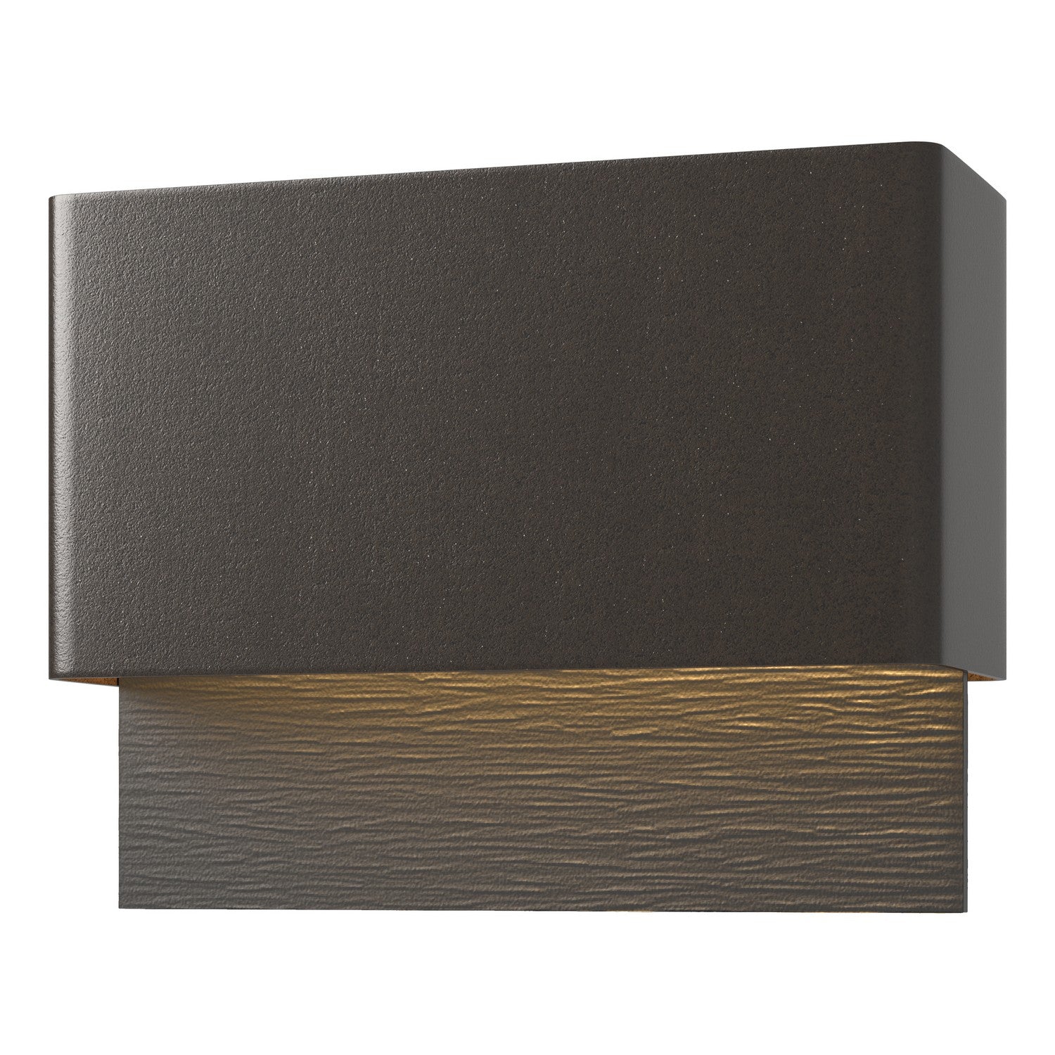 Hubbardton Forge - 302630-LED-14-80 - Stratum Dark Sky Friendly LED Outdoor Sconce - Stratum - Coastal Oil Rubbed Bronze