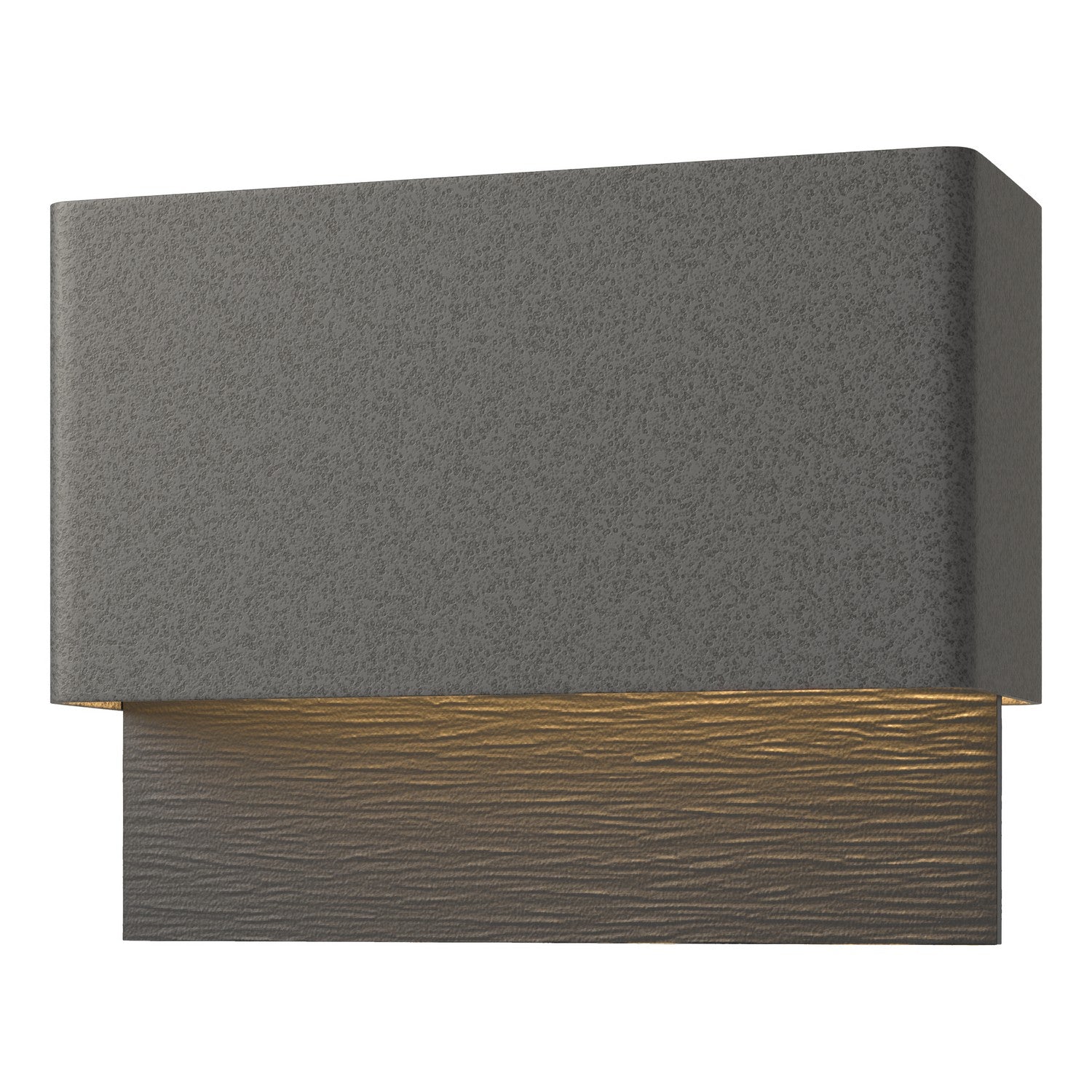 Hubbardton Forge - 302630-LED-20-80 - Stratum Dark Sky Friendly LED Outdoor Sconce - Stratum - Coastal Natural Iron
