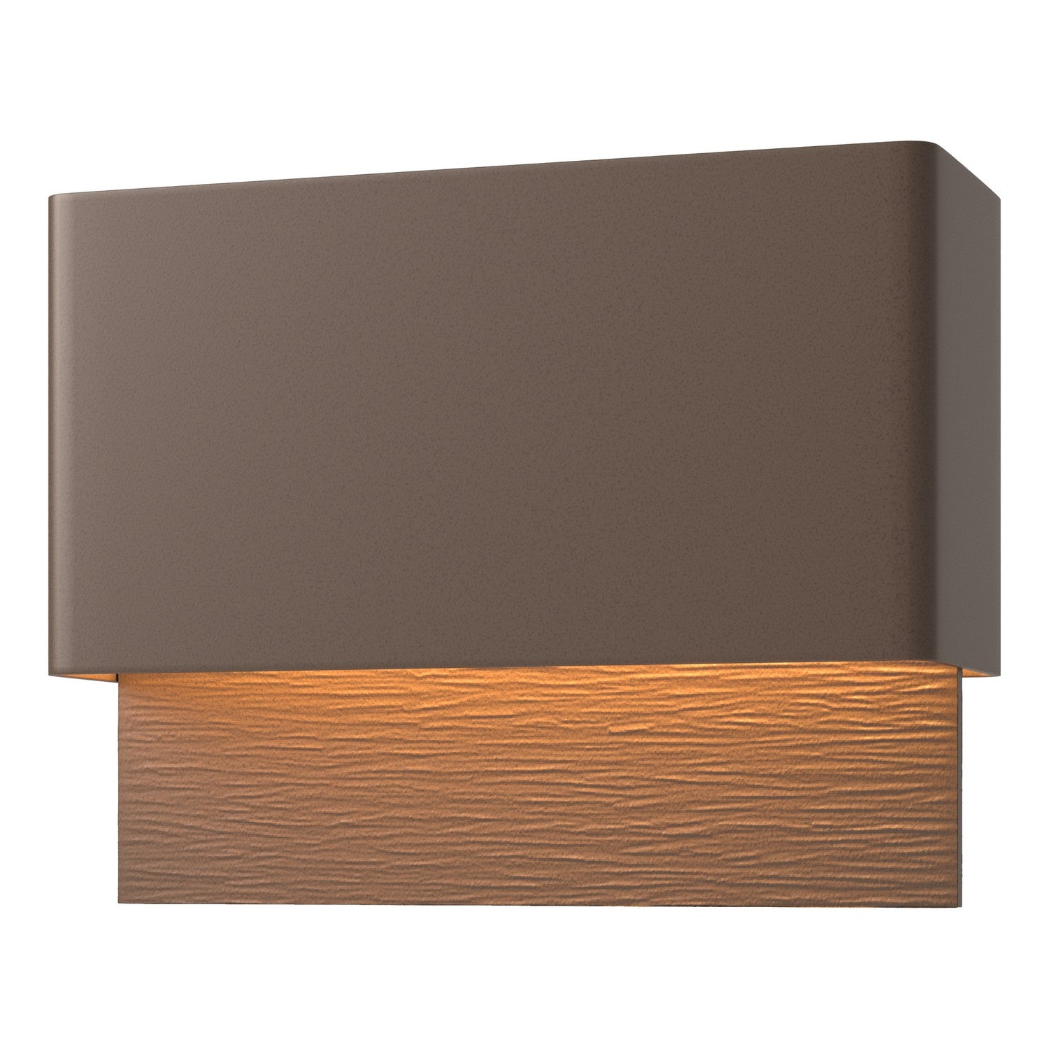 Hubbardton Forge - 302630-LED-75-75 - Stratum Dark Sky Friendly LED Outdoor Sconce - Stratum - Coastal Bronze