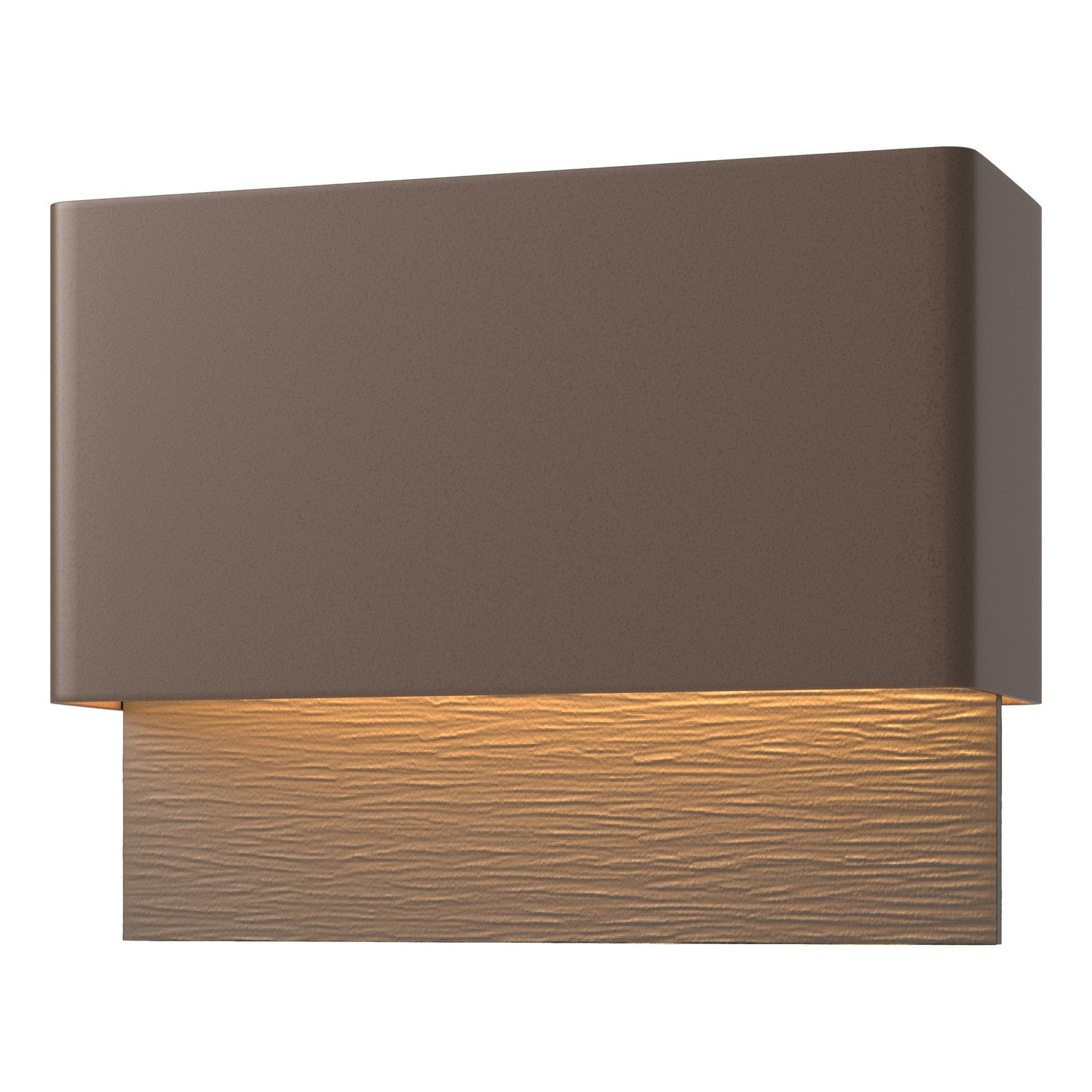 Hubbardton Forge - 302630-LED-75-77 - Stratum Dark Sky Friendly LED Outdoor Sconce - Stratum - Coastal Bronze