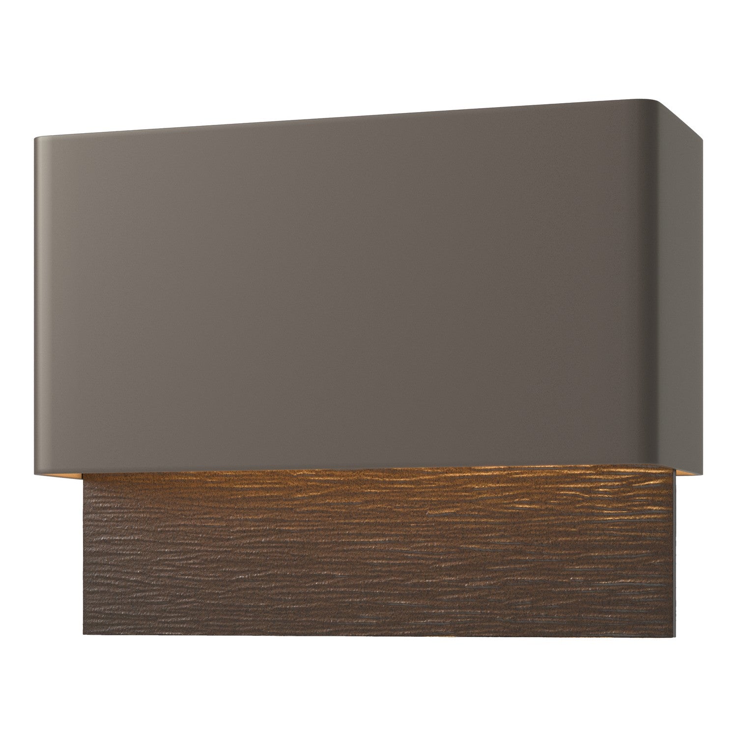 Hubbardton Forge - 302630-LED-77-14 - Stratum Dark Sky Friendly LED Outdoor Sconce - Stratum - Coastal Dark Smoke