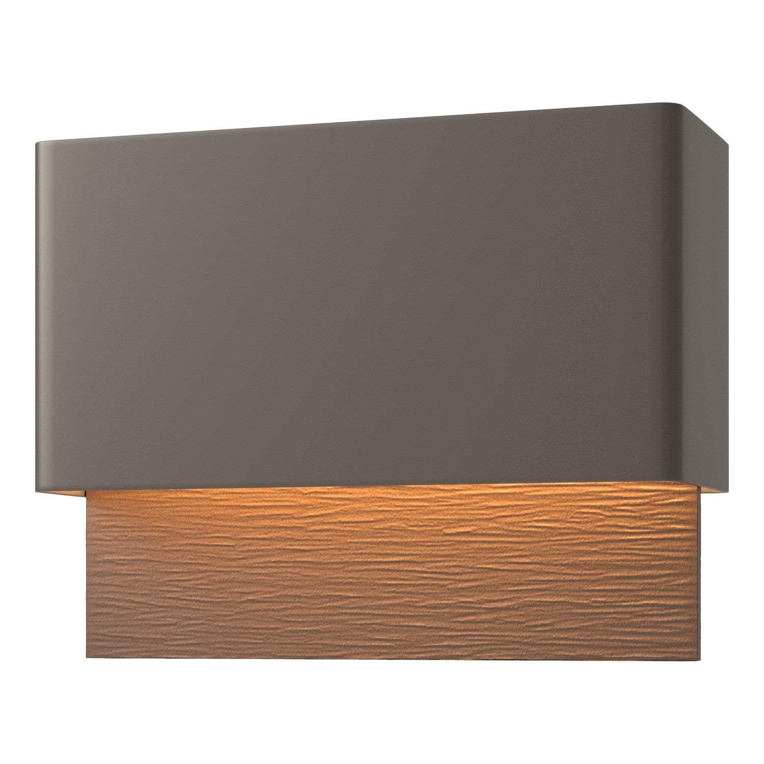 Hubbardton Forge - 302630-LED-77-75 - Stratum Dark Sky Friendly LED Outdoor Sconce - Stratum - Coastal Dark Smoke