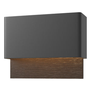 Hubbardton Forge - 302630-LED-80-14 - LED Outdoor Wall Sconce - Stratum - Coastal Black