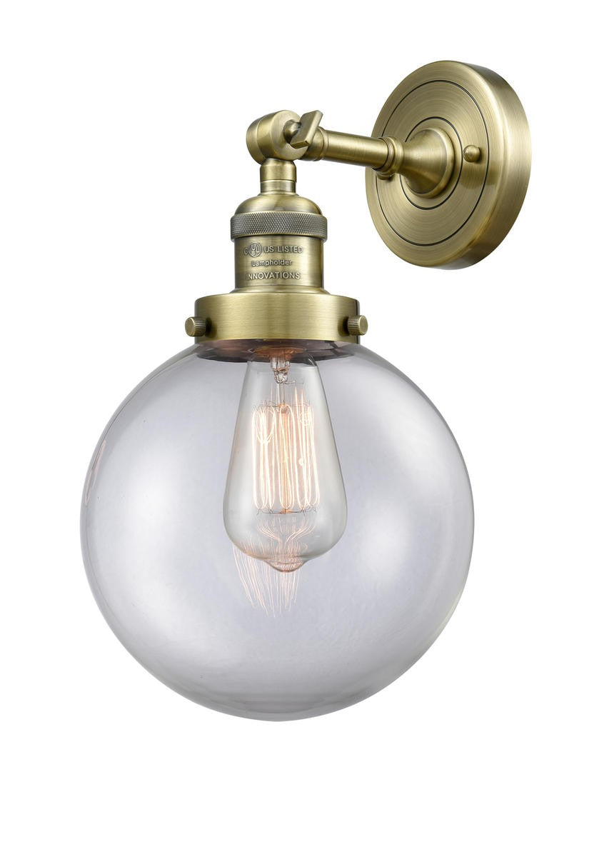 Innovations - 203-AB-G202-8-LED - LED Wall Sconce - Franklin Restoration - Antique Brass