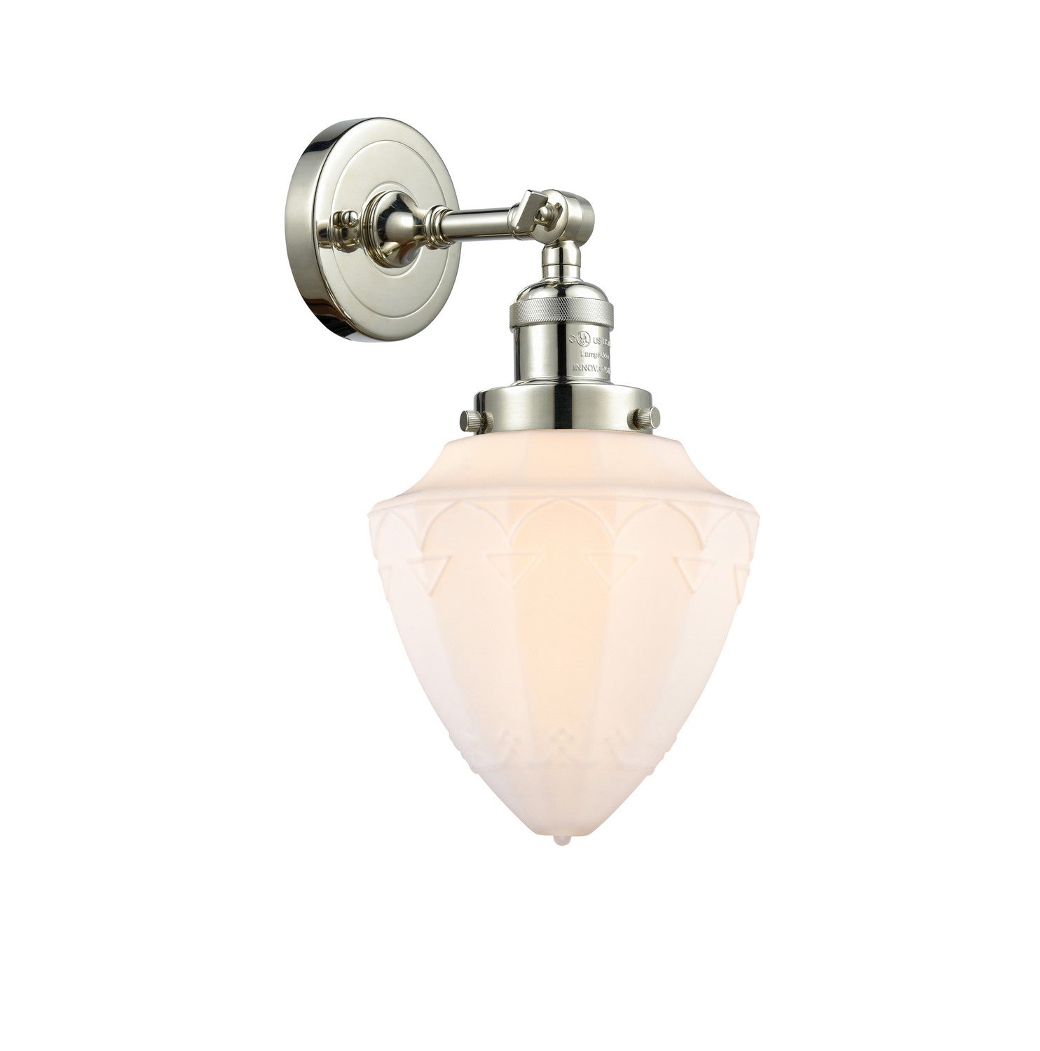 Innovations - 203-PN-G661-7 - One Light Wall Sconce - Franklin Restoration - Polished Nickel