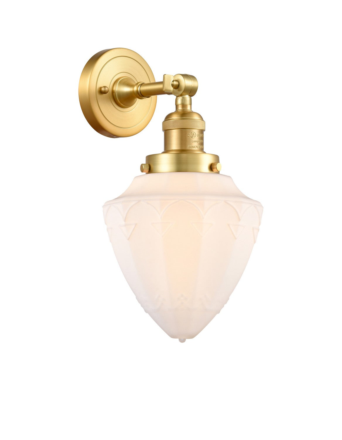 Innovations - 203-SG-G661-7 - One Light Wall Sconce - Franklin Restoration - Satin Gold