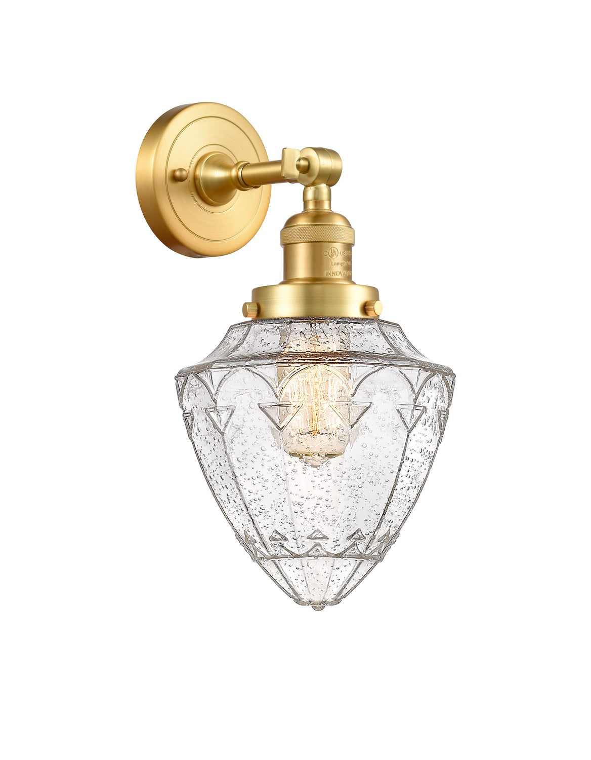 Innovations - 203-SG-G664-7 - One Light Wall Sconce - Franklin Restoration - Satin Gold