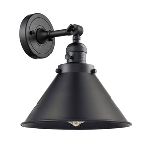 Innovations - 203SW-BK-M10-BK-LED - LED Wall Sconce - Franklin Restoration - Matte Black