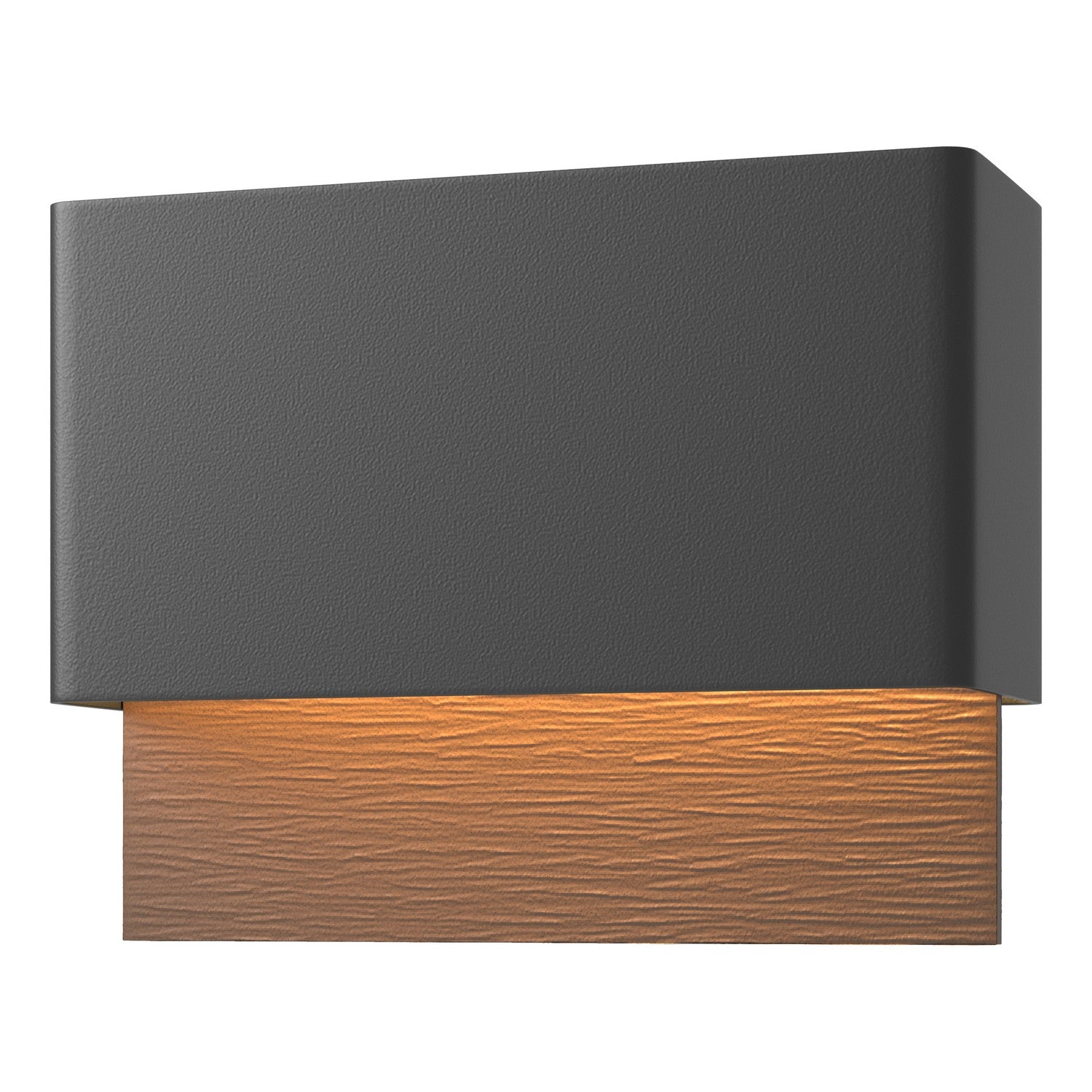 Hubbardton Forge - 302630-LED-80-75 - Stratum Dark Sky Friendly LED Outdoor Sconce - Stratum - Coastal Black