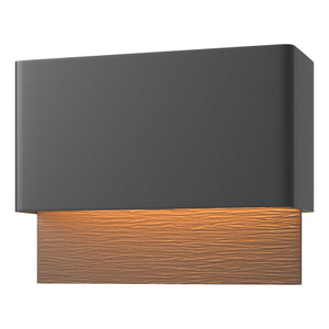 Hubbardton Forge - 302630-LED-80-75 - LED Outdoor Wall Sconce - Stratum - Coastal Black