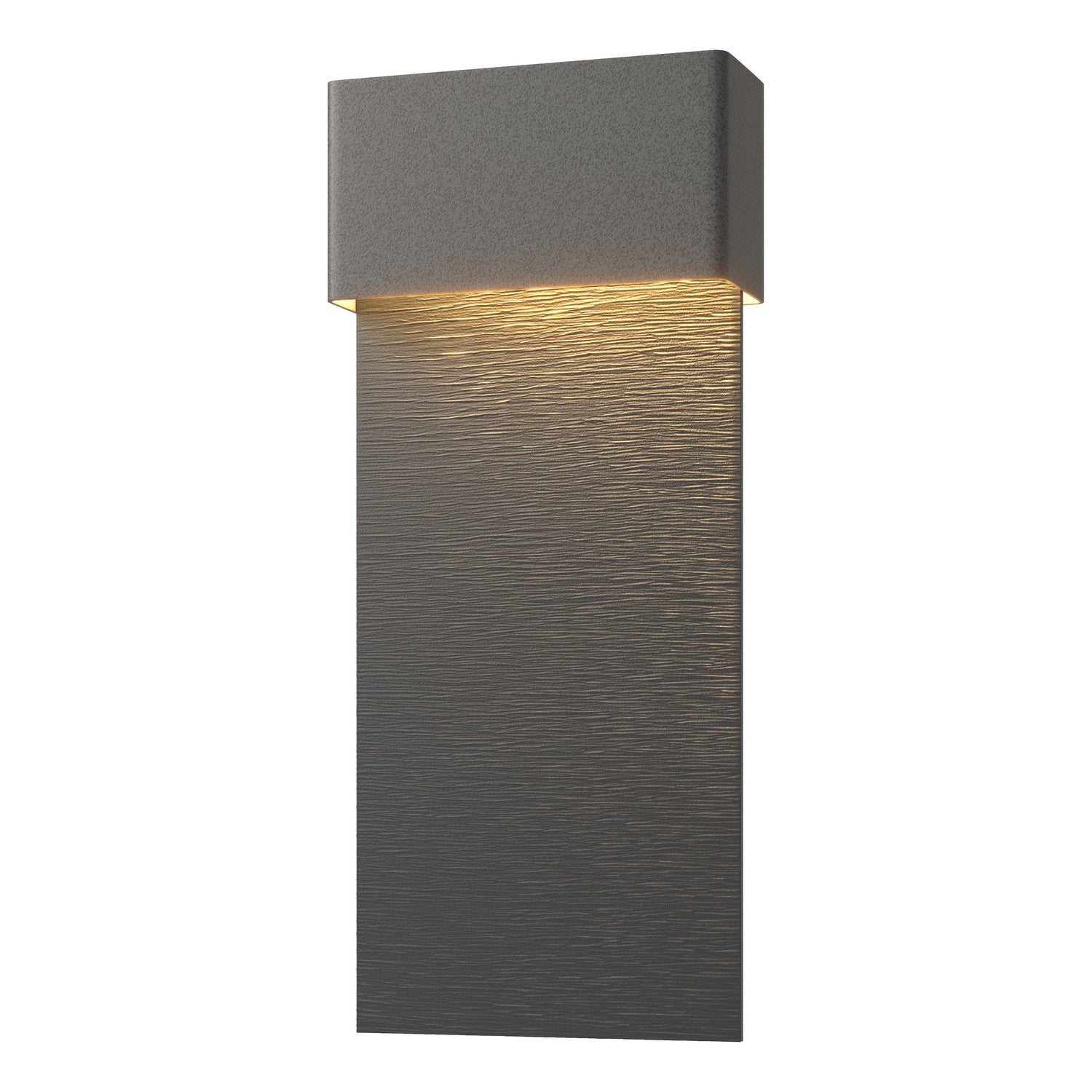 Hubbardton Forge - 302632-LED-20-80 - Stratum Large Dark Sky Friendly LED Outdoor Sconce - Stratum - Coastal Natural Iron