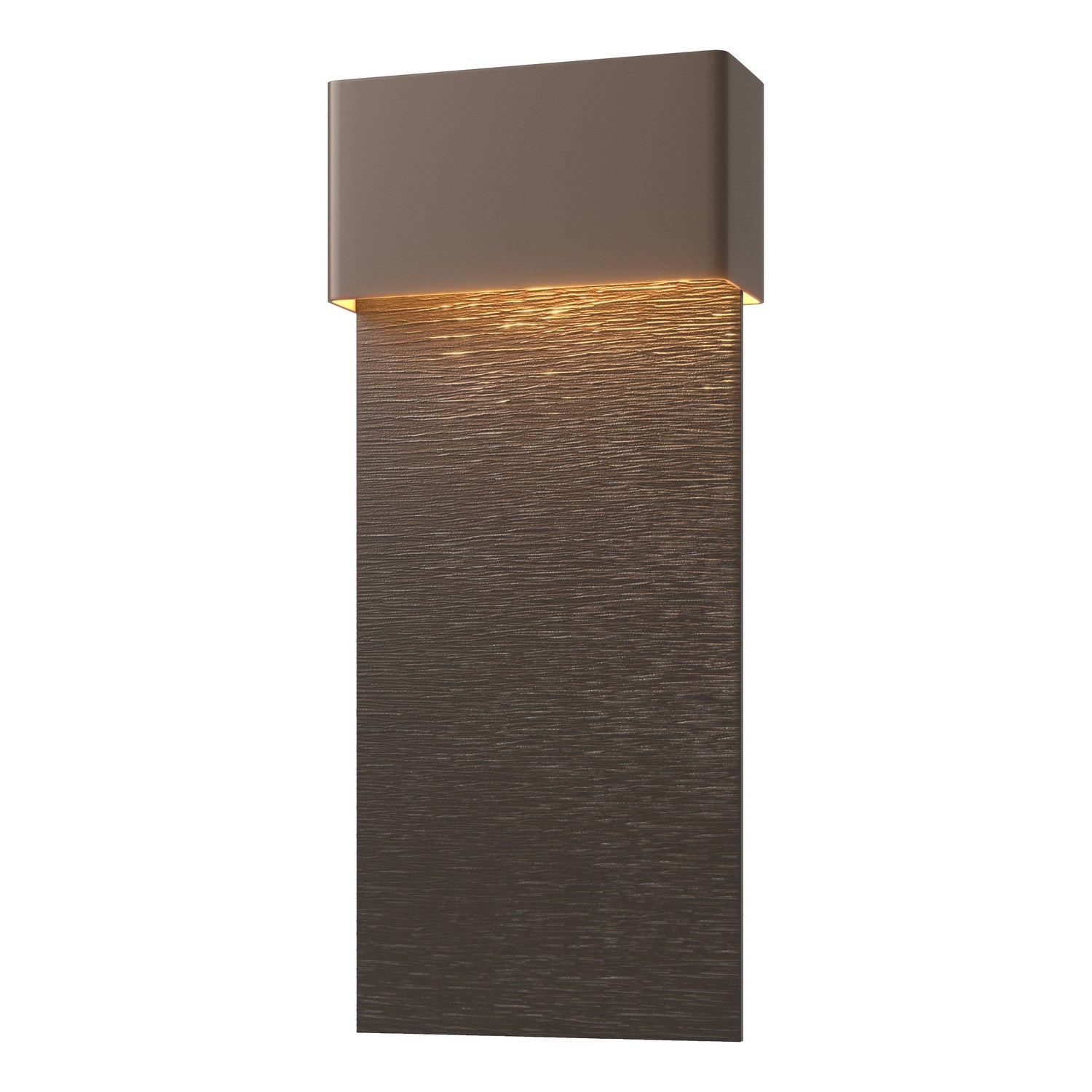 Hubbardton Forge - 302632-LED-75-14 - Stratum Large Dark Sky Friendly LED Outdoor Sconce - Stratum - Coastal Bronze