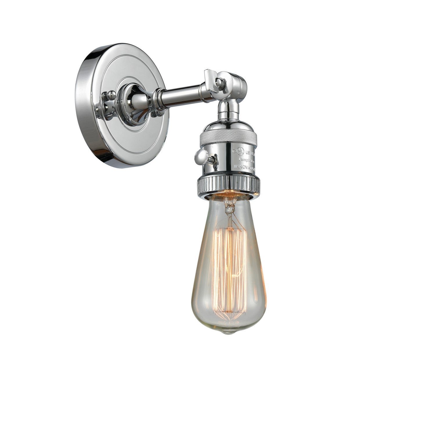 Innovations - 203SW-PC - One Light Wall Sconce - Franklin Restoration - Polished Chrome