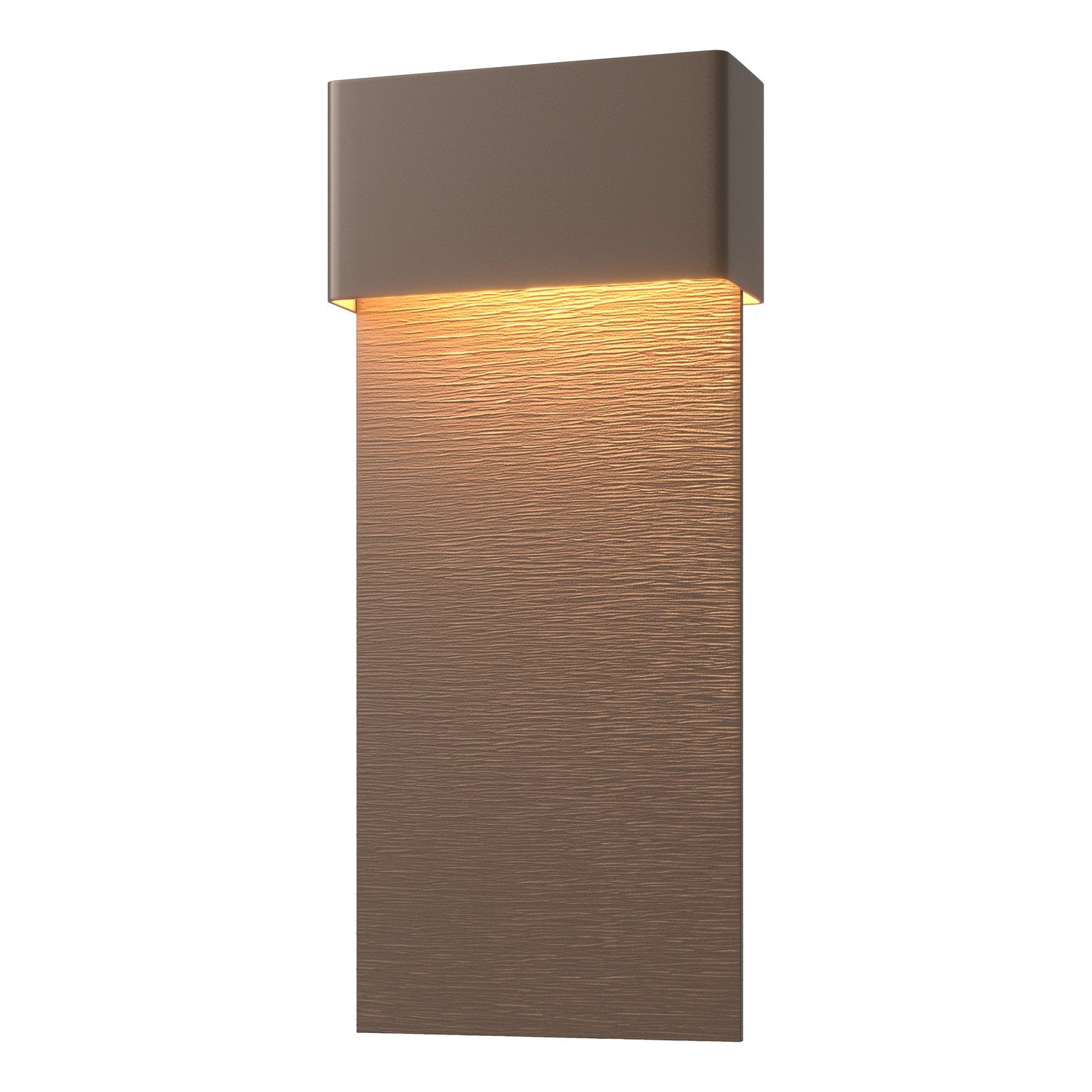 Hubbardton Forge - 302632-LED-75-75 - Stratum Large Dark Sky Friendly LED Outdoor Sconce - Stratum - Coastal Bronze