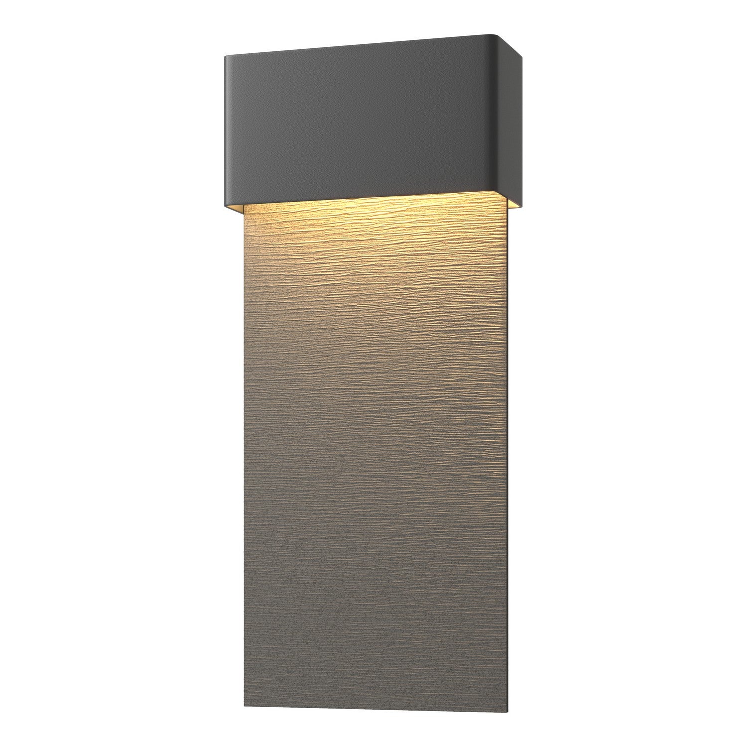 Hubbardton Forge - 302632-LED-80-20 - Stratum Large Dark Sky Friendly LED Outdoor Sconce - Stratum - Coastal Black