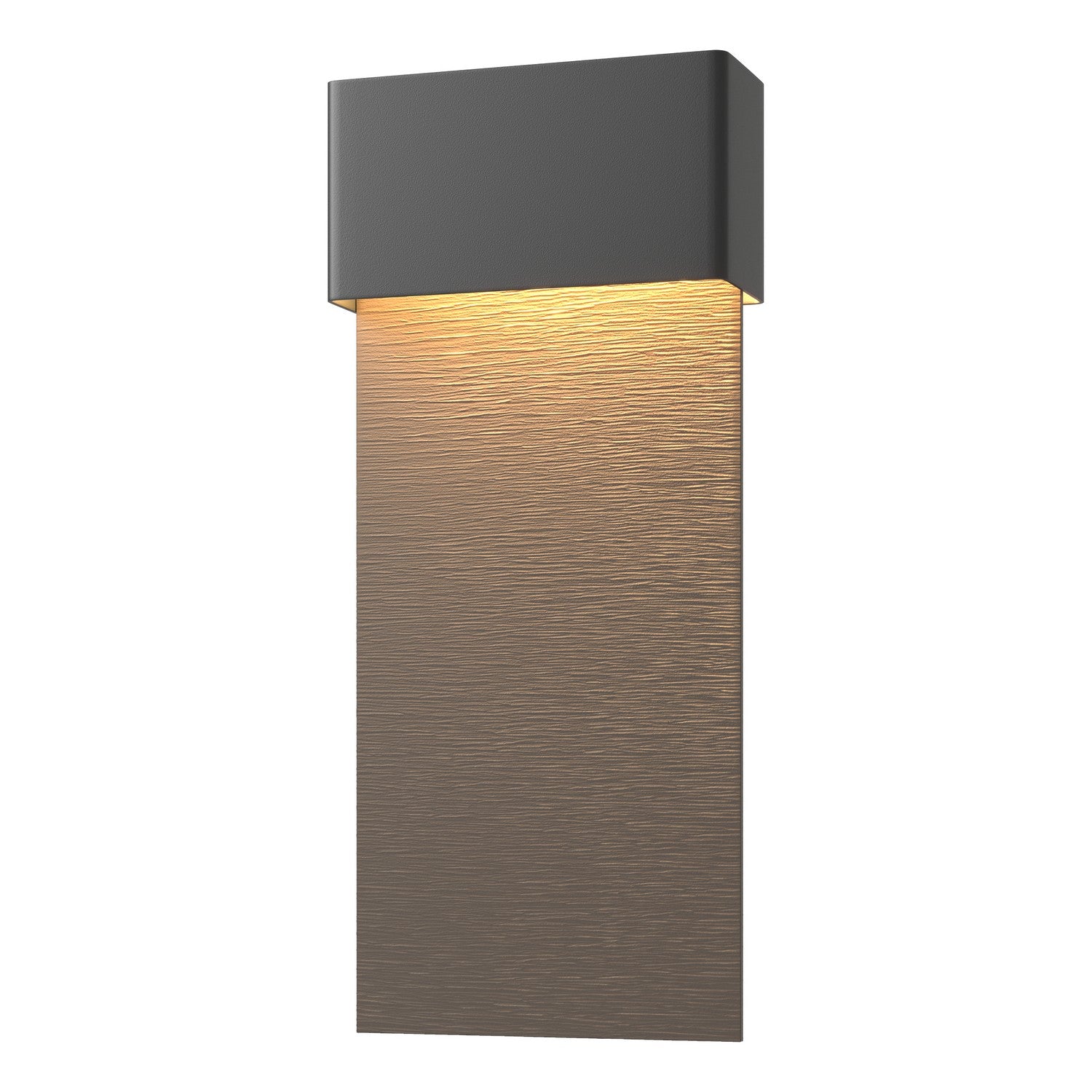 Hubbardton Forge - 302632-LED-80-77 - Stratum Large Dark Sky Friendly LED Outdoor Sconce - Stratum - Coastal Black