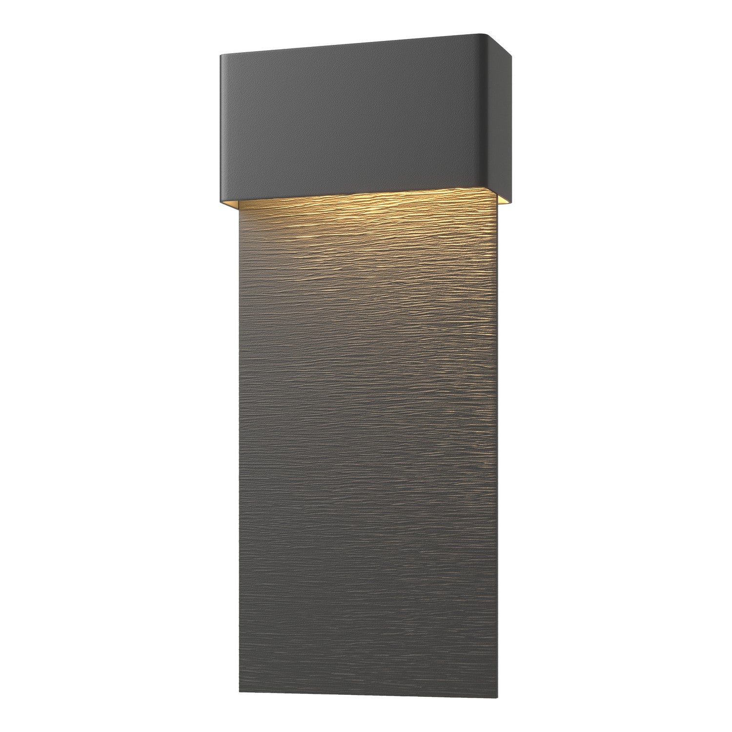 Hubbardton Forge - 302632-LED-80-80 - Stratum Large Dark Sky Friendly LED Outdoor Sconce - Stratum - Coastal Black
