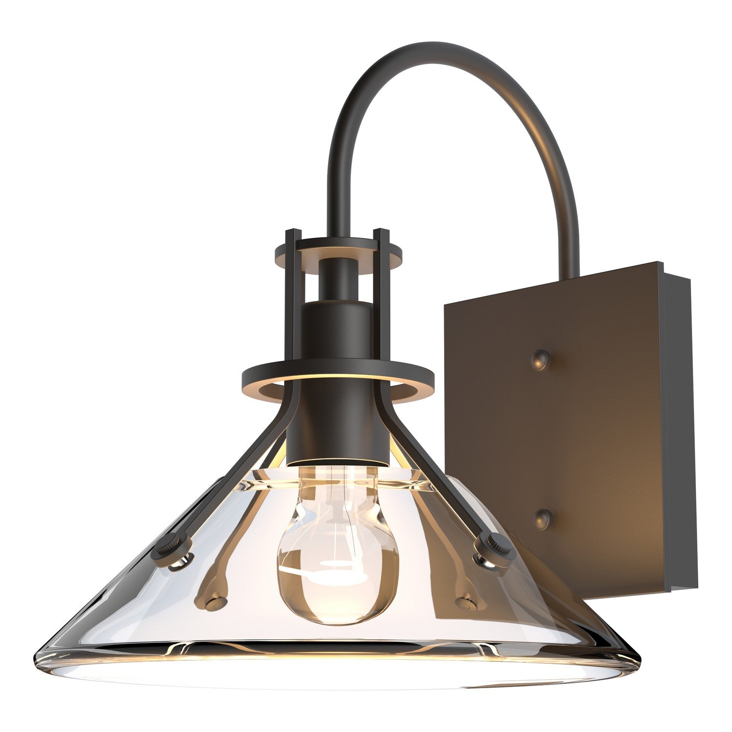 Hubbardton Forge - 302709-SKT-14-ZM0673 - One Light Outdoor Wall Sconce - Henry - Coastal Oil Rubbed Bronze