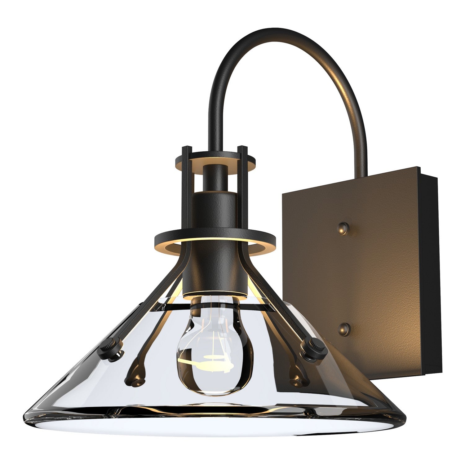 Hubbardton Forge - 302709-SKT-95-ZM0673 - Henry Small Glass Shade Outdoor Sconce