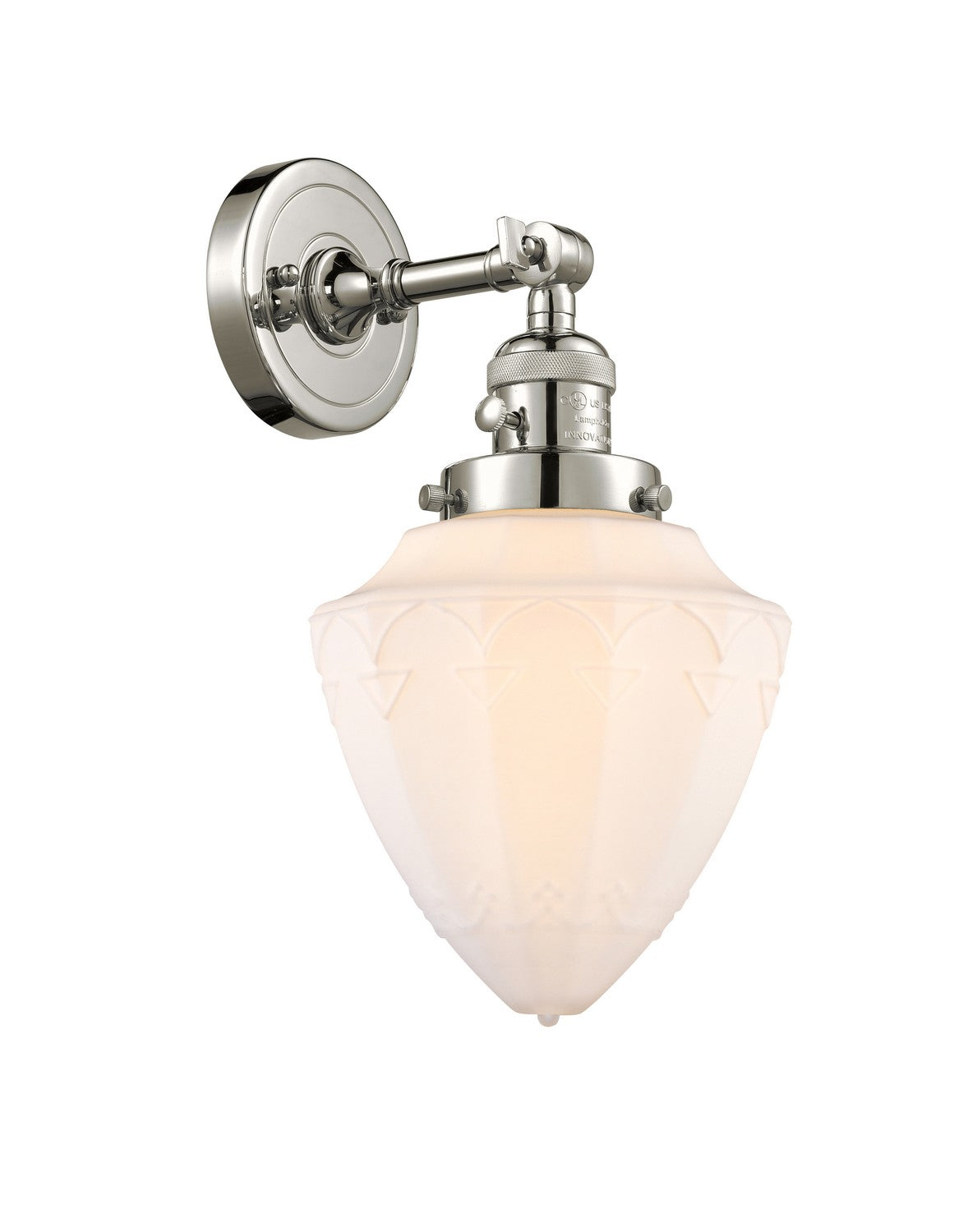 Innovations - 203SW-PN-G661-7 - One Light Wall Sconce - Franklin Restoration - Polished Nickel