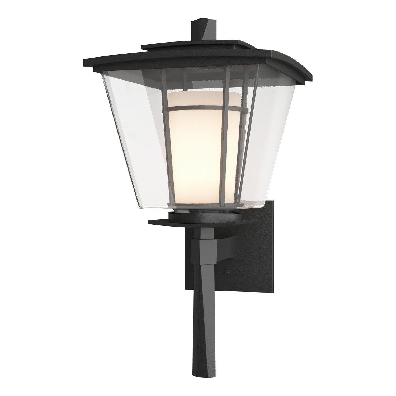 Hubbardton Forge - 304815-SKT-80-ZU0295 - One Light Outdoor Wall Sconce - Beacon Hall - Coastal Black