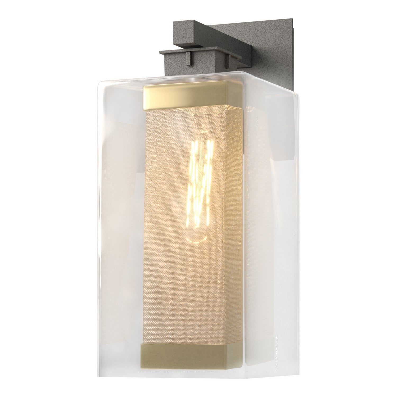 Hubbardton Forge - 304854-SKT-20-70-ZM0707 - Polaris Outdoor Large Sconce - Polaris - Coastal Natural Iron