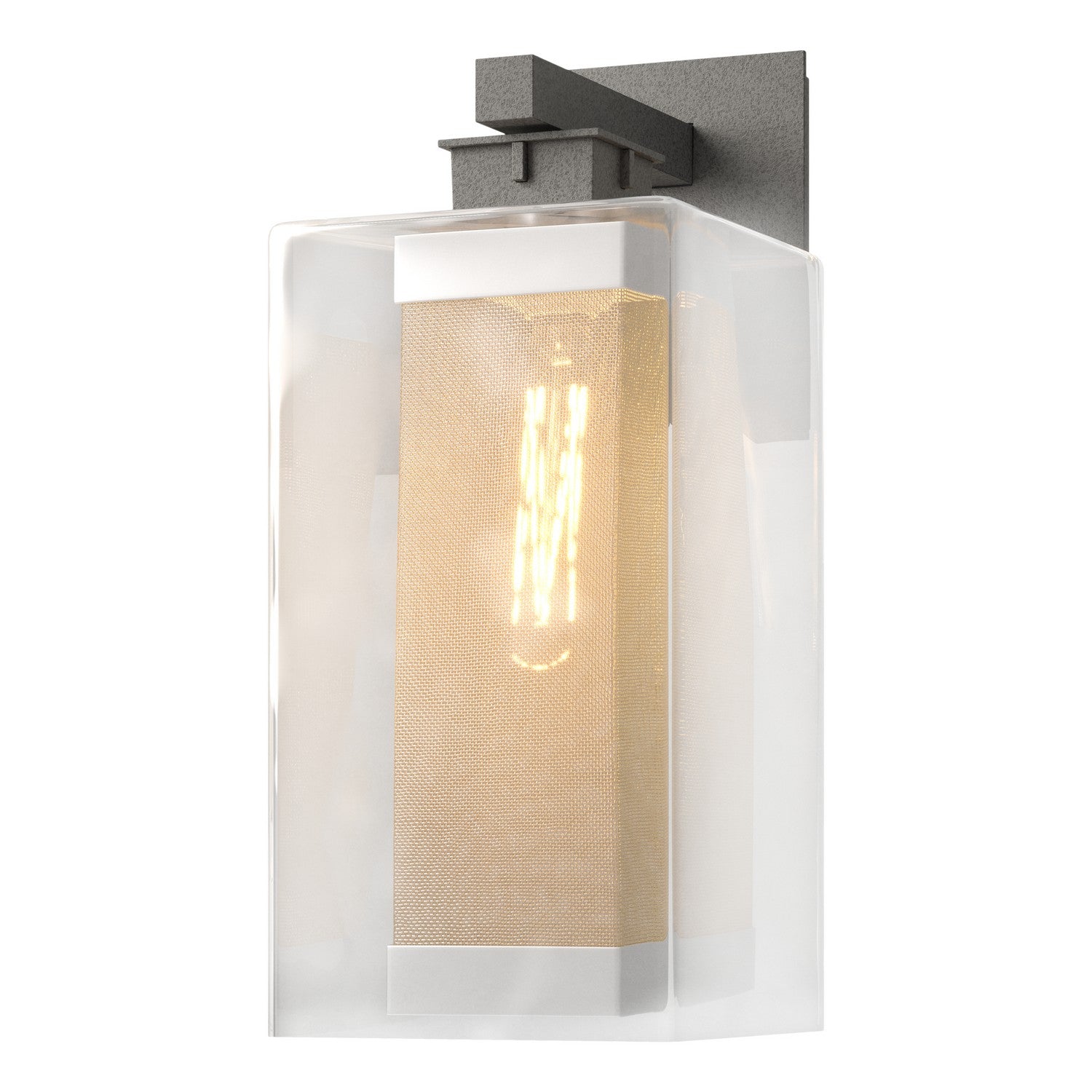 Hubbardton Forge - 304854-SKT-20-72-ZM0707 - Polaris Outdoor Large Sconce - Polaris - Coastal Natural Iron