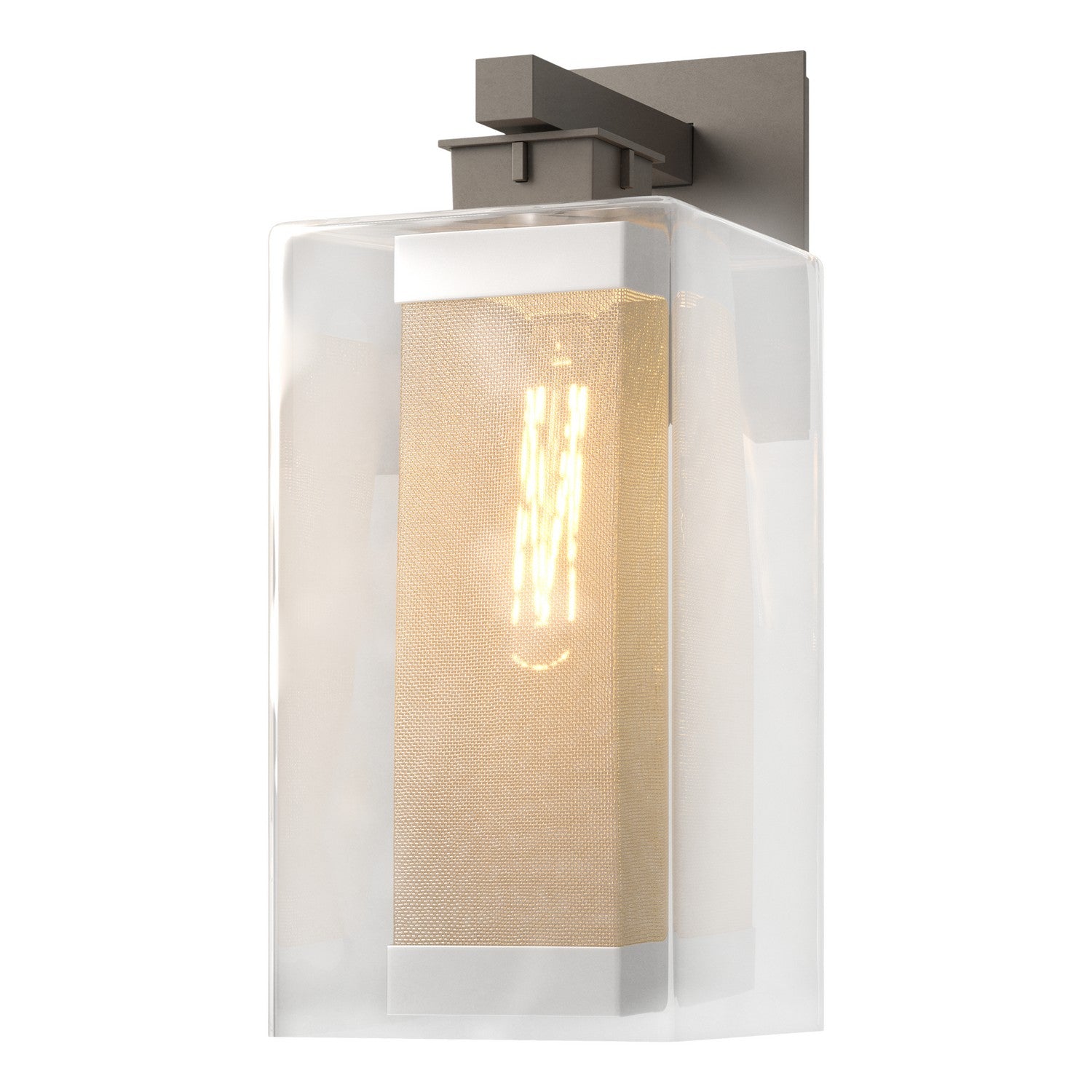 Hubbardton Forge - 304854-SKT-77-72-ZM0707 - Polaris Outdoor Large Sconce - Polaris - Coastal Dark Smoke