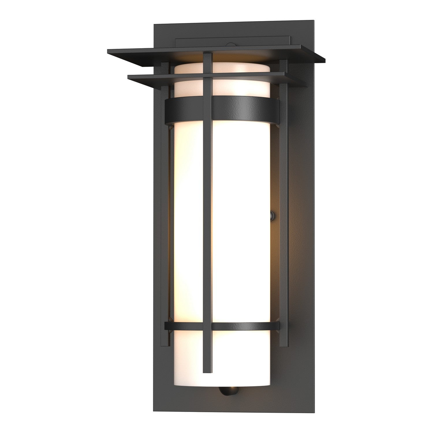 Hubbardton Forge - 305992-SKT-80-GG0066 - One Light Outdoor Wall Sconce - Banded - Coastal Black