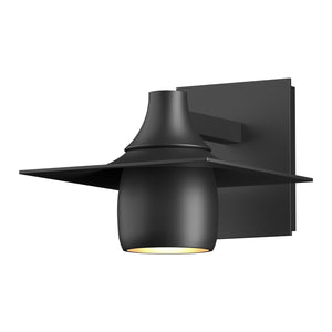 Hubbardton Forge - 306563-SKT-80 - One Light Outdoor Wall Sconce - Hood - Coastal Black