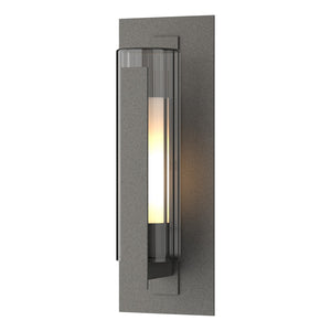 Hubbardton Forge - 307282-SKT-20-ZU0658 - One Light Outdoor Wall Sconce - Vertical Bar - Coastal Natural Iron