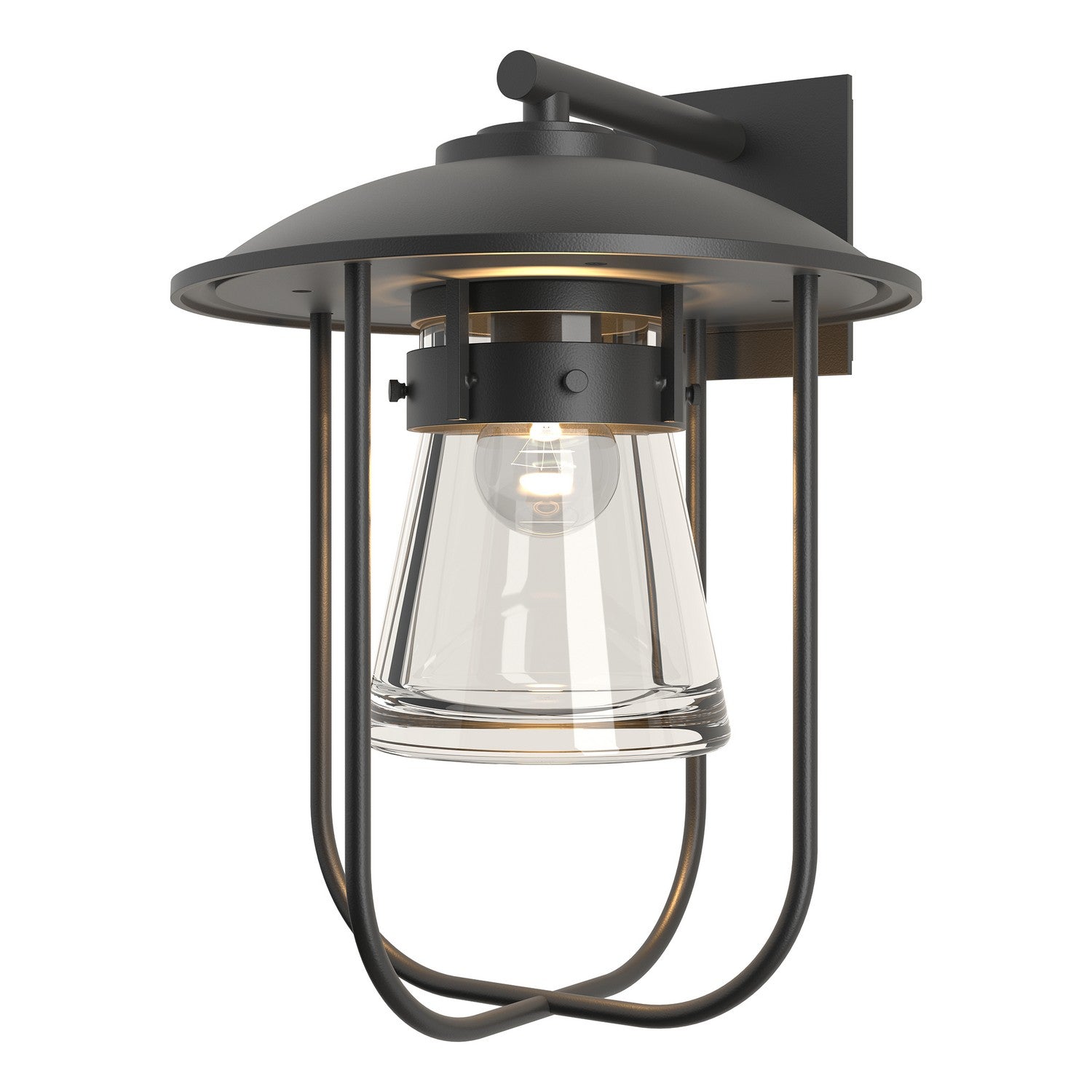 Hubbardton Forge - 307720-SKT-80-ZM0467 - One Light Outdoor Wall Sconce - Erlenmeyer - Coastal Black