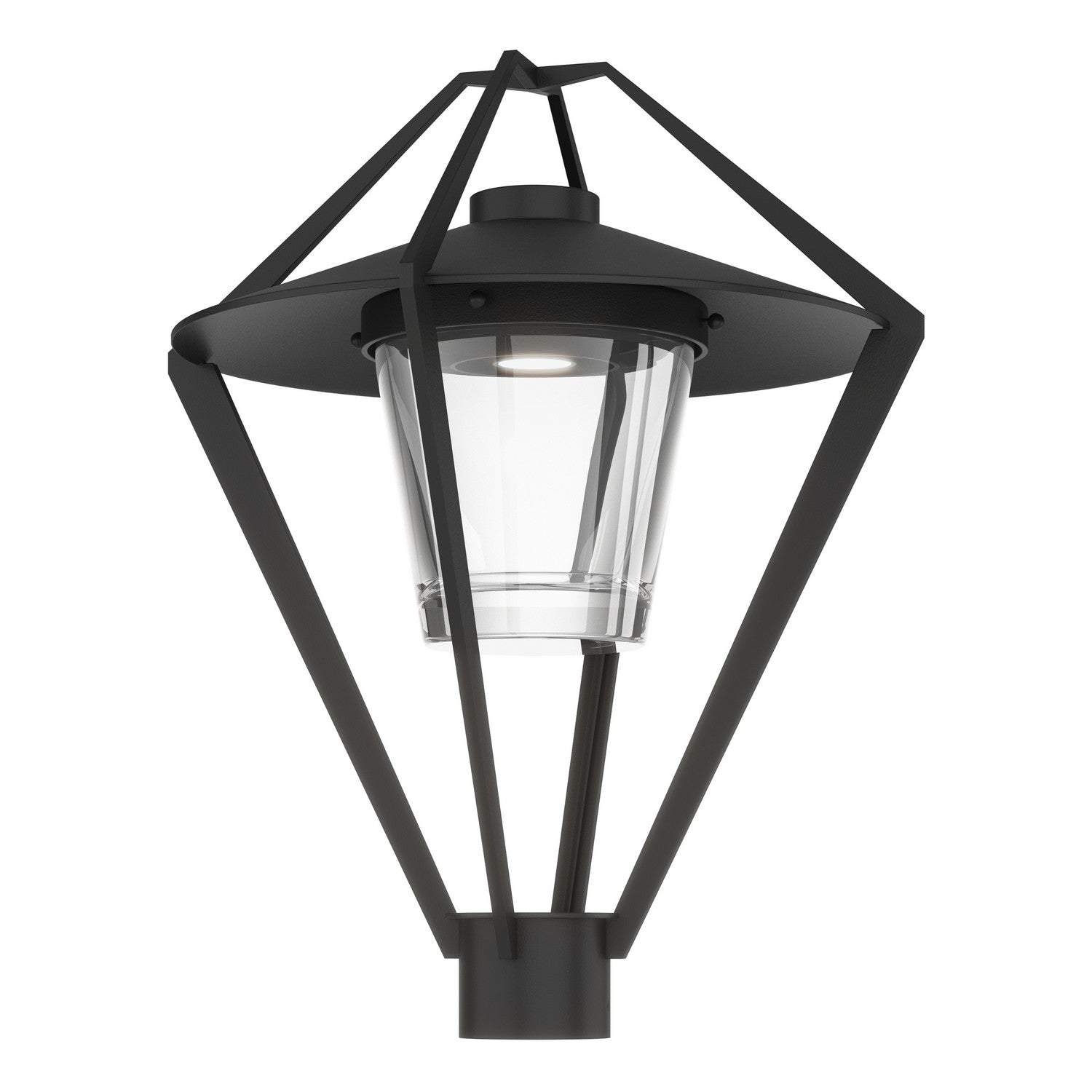 Hubbardton Forge - 342651-SKT-80-ZM0727 - One Light Outdoor Post Mount - Stellar - Coastal Black