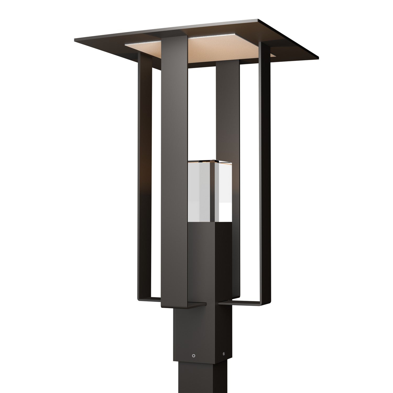 Hubbardton Forge - 344830-SKT-14-72-ZM0687 - One Light Outdoor Post Mount - Shadow Box - Coastal Oil Rubbed Bronze