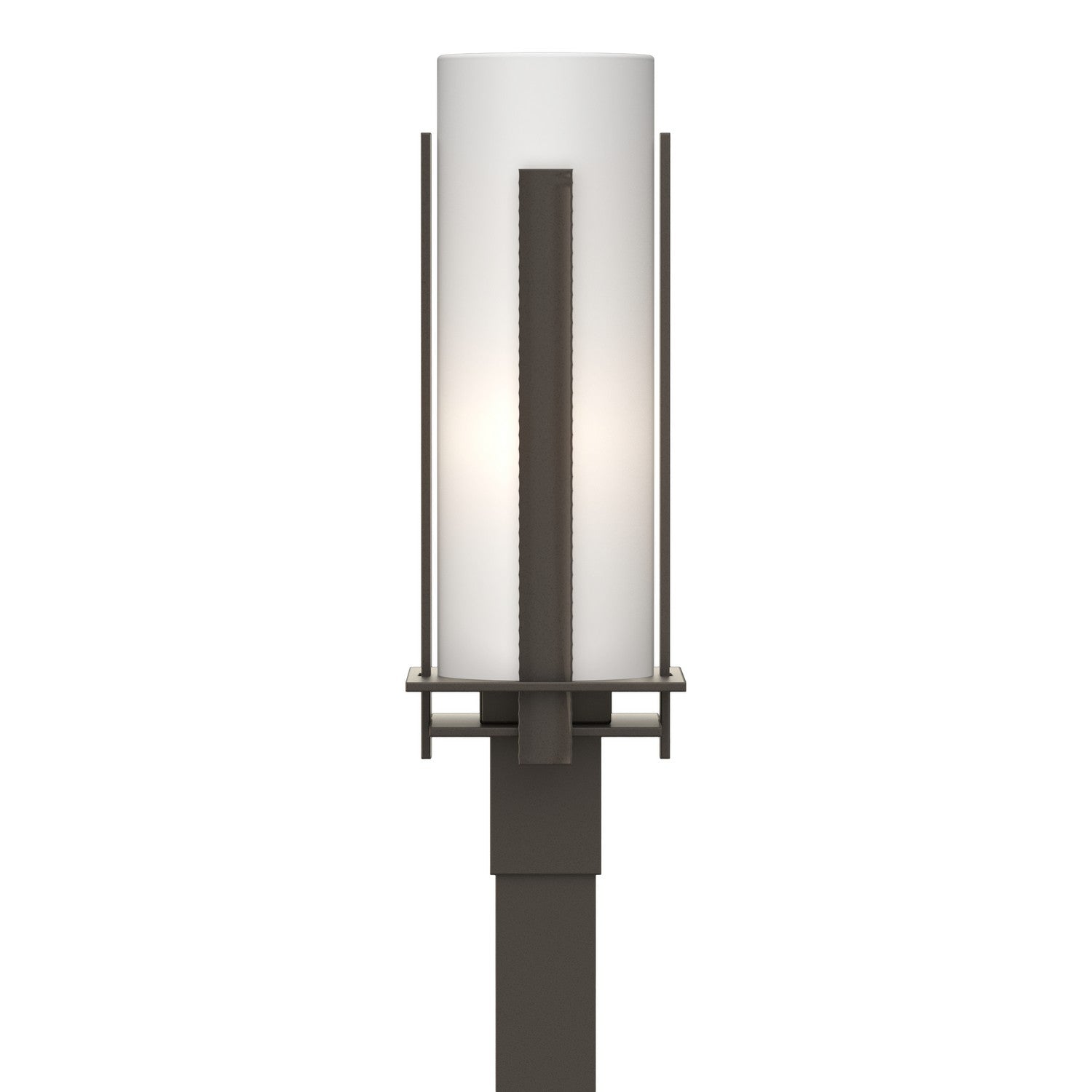 Hubbardton Forge - 347288-SKT-77-GG0040 - One Light Outdoor Post Mount - Vertical Bar - Coastal Dark Smoke