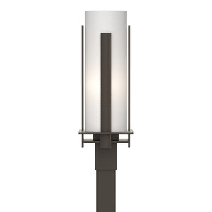 Hubbardton Forge - 347288-SKT-77-GG0040 - One Light Outdoor Post Mount - Vertical Bar - Coastal Dark Smoke