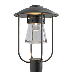 Hubbardton Forge - 347295-SKT-80-ZM0467 - One Light Outdoor Post Mount - Erlenmeyer - Coastal Black