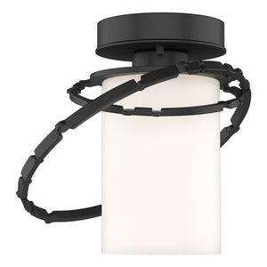 Hubbardton Forge - 352401-SKT-80-GG0160 - One Light Outdoor Semi-Flush Mount - Olympus - Coastal Black