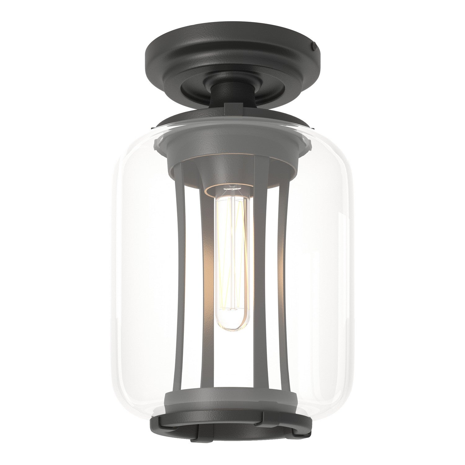 Hubbardton Forge - 352551-SKT-80-ZM0723 - One Light Outdoor Semi-Flush Mount - Fairwinds - Coastal Black