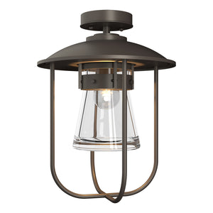 Hubbardton Forge - 356015-SKT-77-ZM0467 - One Light Outdoor Semi-Flush Mount - Erlenmeyer - Coastal Dark Smoke