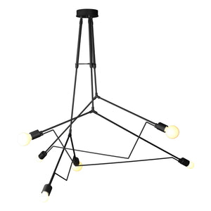 Hubbardton Forge - 362015-SKT-STND-80 - Six Light Outdoor Pendant - Divergence - Coastal Black