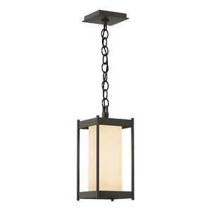 Hubbardton Forge - 362021-SKT-77-GG0730 - One Light Outdoor Lantern - Cela - Coastal Dark Smoke