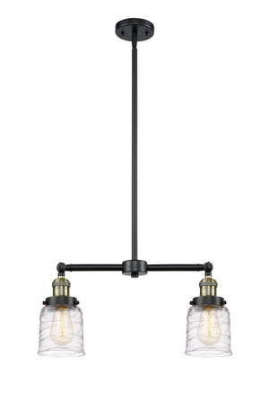 Innovations - 209-BAB-G513 - Two Light Island Pendant - Franklin Restoration - Black Antique Brass