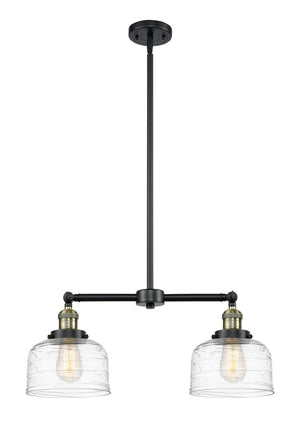 Innovations - 209-BAB-G713 - Two Light Island Pendant - Franklin Restoration - Black Antique Brass