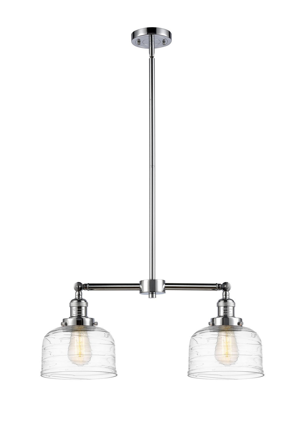 Innovations - 209-PC-G713 - Two Light Island Pendant - Franklin Restoration - Polished Chrome