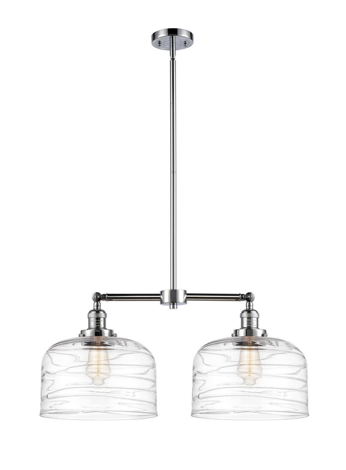 Innovations - 209-PC-G713-L - Two Light Island Pendant - Franklin Restoration - Polished Chrome