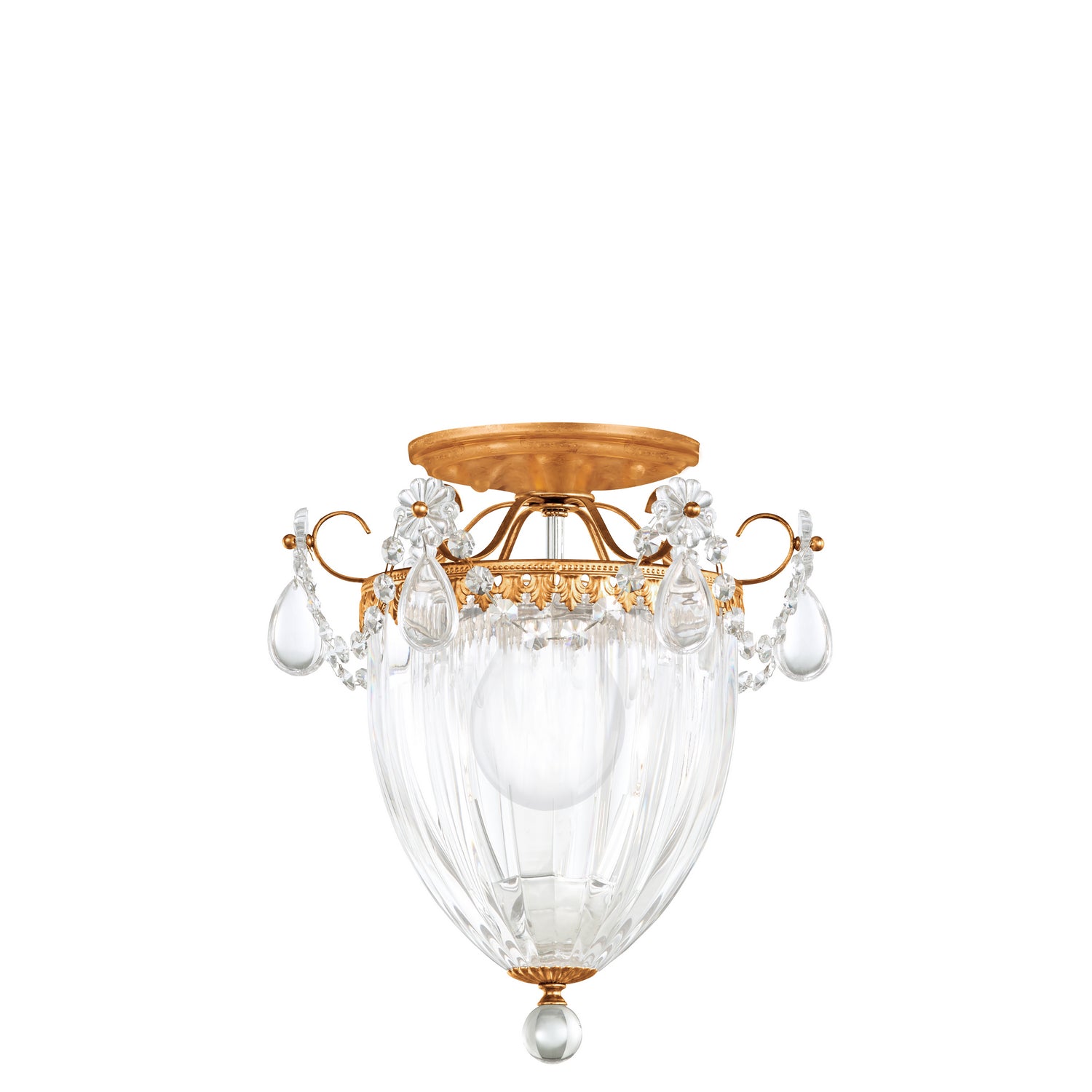 Schonbek - 1242-26R - Three Light Semi-Flush Mount - Bagatelle - French Gold